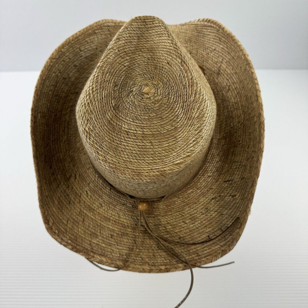 Stetson Rodeo Dr Monterrey Bay Straw Cowboy Hat 6 3/4 Western Palm Leaf - Picture 14 of 14